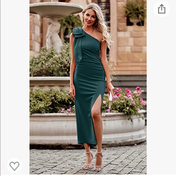 PRETTYGARDEN One Shoulder Maxi Dress with Slit - Picture 3 of 7